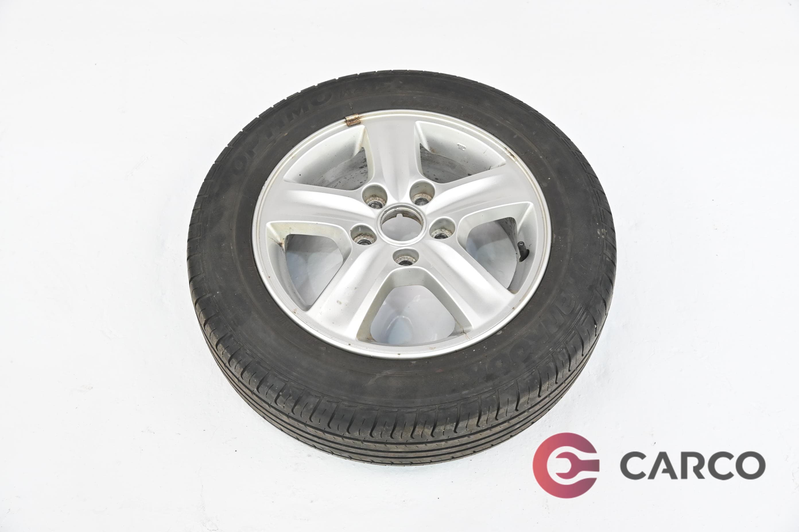 Алуминиева джанта с гума лятна HANKOOK 185/65R15 DOT 3709 5.5JX15-44 5X114.3 Ц.О. 67.1 за HYUNDAI i30 (FD) 1.6 (2007 - 2012)