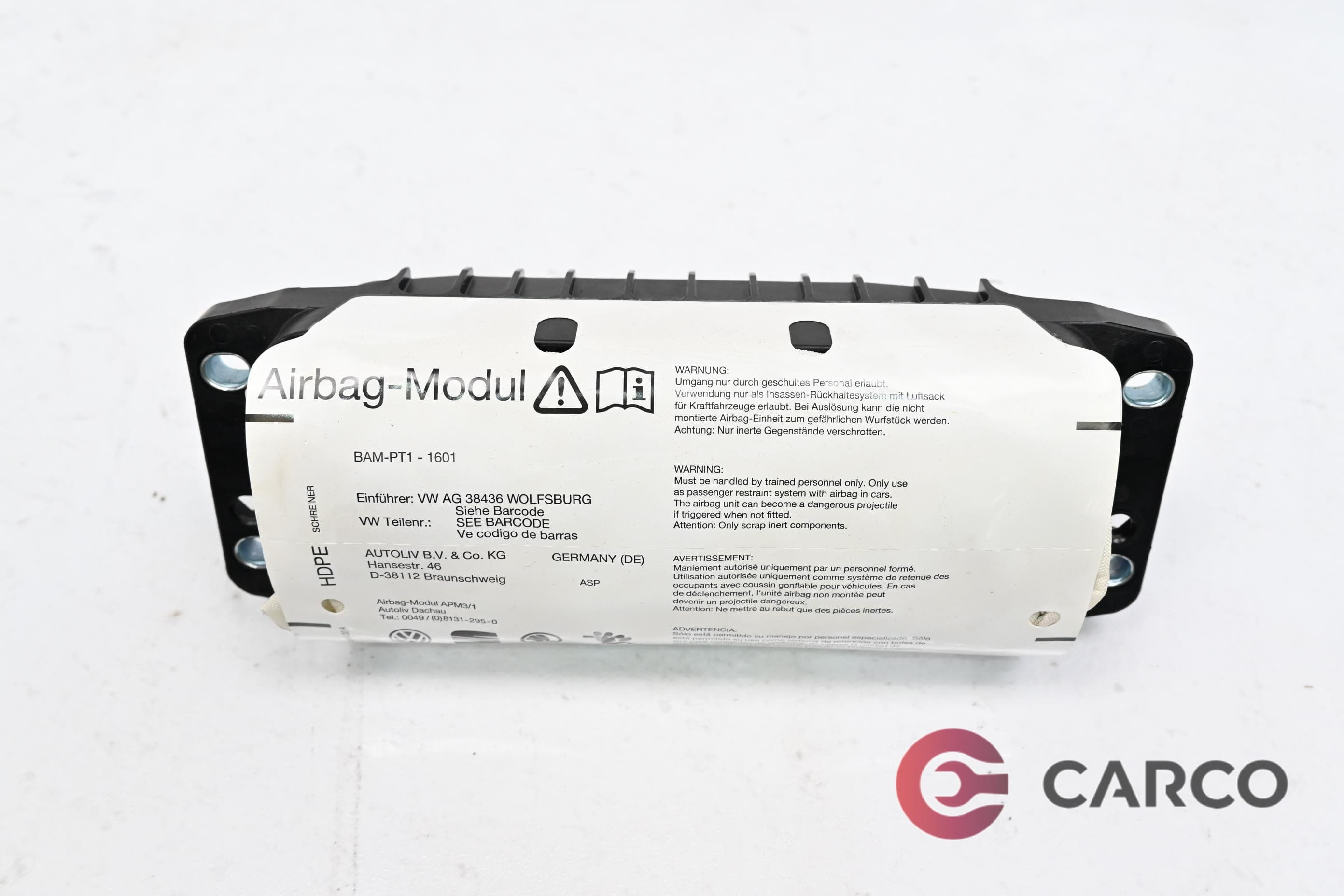 AIRBAG пасажер за VW GOLF VI (5K1) 1.4 TSI (2008 - 2013)