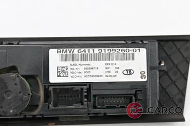 Управление климатроник 6411 9199260-01 за BMW 3 Touring FACELIFT (E91) 320 d xDrive (2005 - 2012)