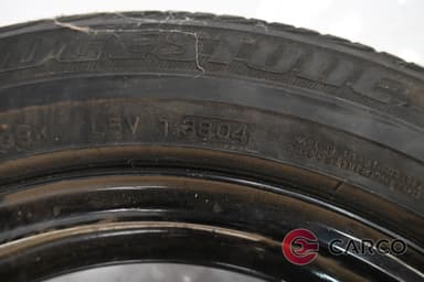 Резервна гума 16 цола Bridgestone 205/55ZR16 DOT 3804 7Jx16H2 ET37 A2084010602 за MERCEDES-BENZ CLK (C208) 200 (208.335) (1997 - 2002)