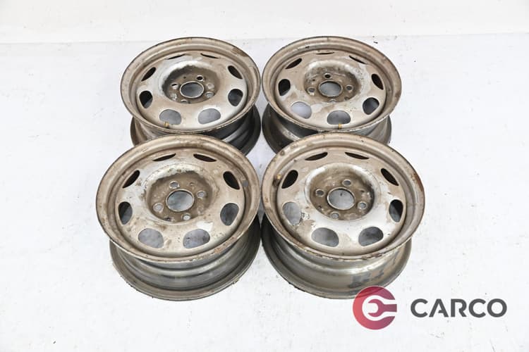 Стоманени джанти 13 цола 5.5Jx13H2 ET 43 4x100 Ц.О. 57.1 4 броя за SEAT AROSA (6H) 1.0 (1997 - 2004)
