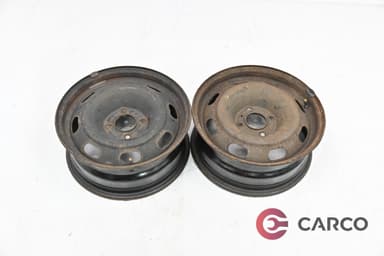 Стоманени джанти 15 цола 6Jx15H2 5x100 Ц.О. 57.1 2 броя за CITROEN C4 I (LC_) 1.4 16V (2004 - 2011)