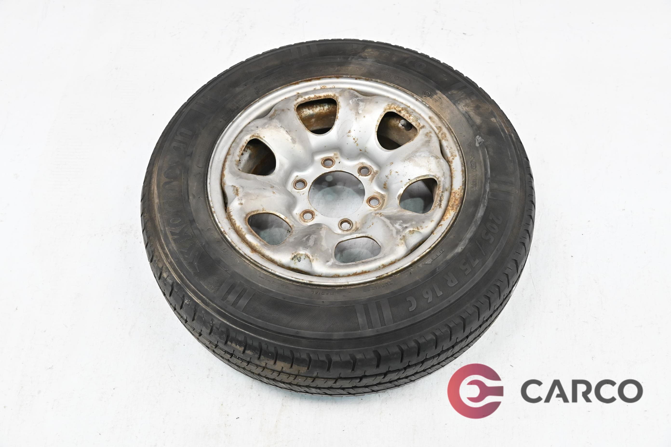 Резервна гума с джанта 16 цола KORMORAN 205/75 R16 DOT 1106 7JX16H2 ET25 6X139.7 1 Брой за NISSAN TERRANO II Facelift 2.7 TD 4WD (1992 - 2007)