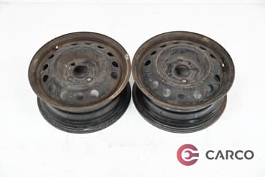 Стоманени джанти 14 цола 5.5JX14H2 ET49 4X100 Ц.О. 56.1 2 Броя за CITROEN C1 (PM_, PN_) 1.0 (2005)