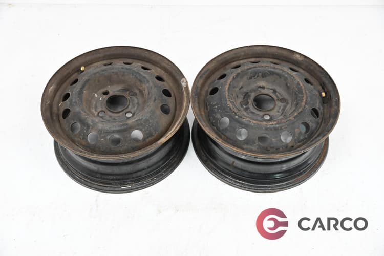 Стоманени джанти 14 цола 5.5JX14H2 ET49 4X100 Ц.О. 56.1 2 Броя за CITROEN C1 (PM_, PN_) 1.0 (2005)