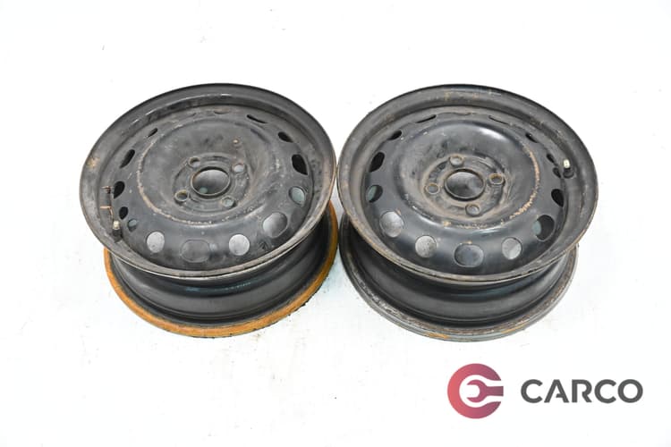 Стоманени джанти 14 цола 5.5J14H2 4X100 Ц.О. 56.6 2 Броя за OPEL CORSA A хетчбек (93_, 94_, 98_, 99_) 1.4 i (1982 - 1993)