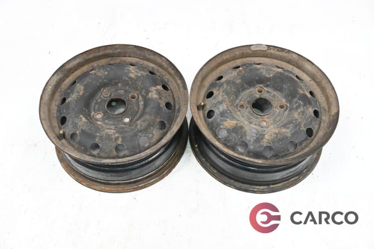 Стоманени джанти 15 цола 6JX15 ET44 4X114.3 Ц.О 56.6 2 Броя за CHEVROLET NUBIRA комби 1.6 (2005 - 2011)