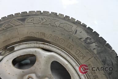Резервна гума с джанта 15 цола MICHELIN 215/80 R15 6J15H2D ET25 6X139.7 Ц.О. 100 1 Брой за NISSAN TERRANO II (R20) 2.7 TD 4WD (1992 - 2007)