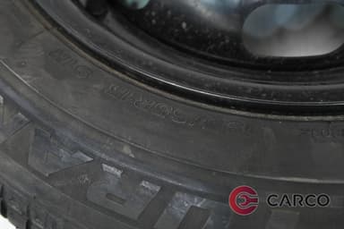 Резервна гума 15 цола Bridgestone 195/65/R15 DOT 0706 6Jx15H2 ET27 за PEUGEOT 307 (3A/C) Facelift 1.6 HDi (2000)