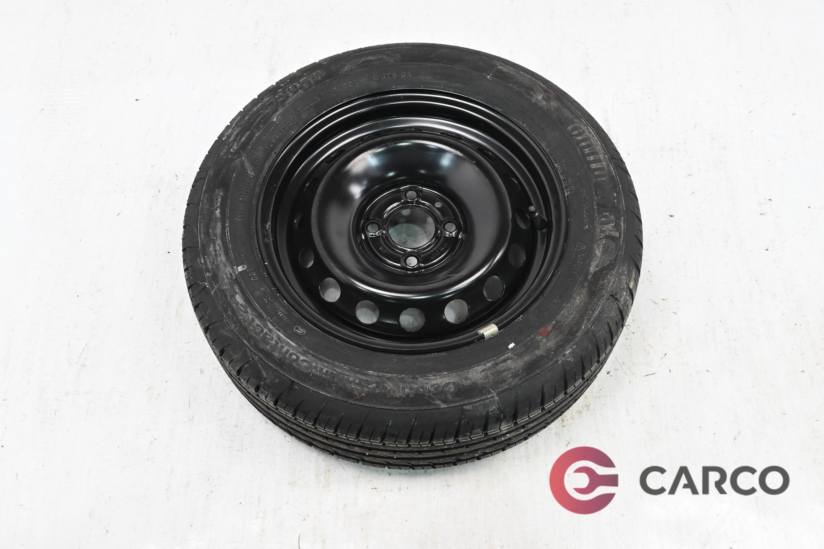 Резервна гума с джанта 14 цола Continental 175/65R14 DOT 4511 5,5Jx14H2 ET 29 за RENAULT TWINGO II Facelift (CN0_) 1.2 16V (2007)