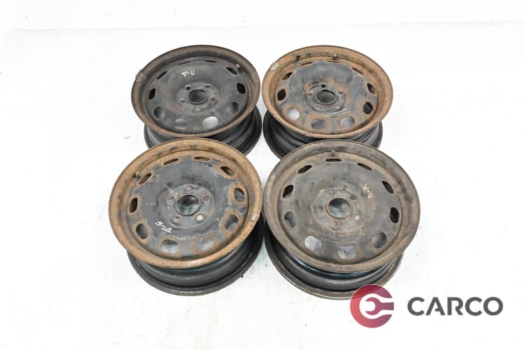 Стоманени джанти 14 цола 6JX14H2 ET38 5X100 Ц.О. 57.1 4 Броя за AUDI A3 (8L1) 1.9 TDI (1996 - 2003)