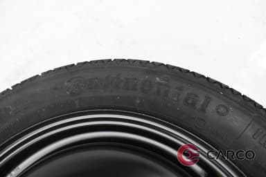 Резервна гума патерица 15 цола CONTINENTAL 125/80 R15 DOT 3819 3.5JX15H2 ET15 4X108 Ц.О. 65.1 1 Брой за Peugeot 208 II 1.2 GT-LINE (2019)
