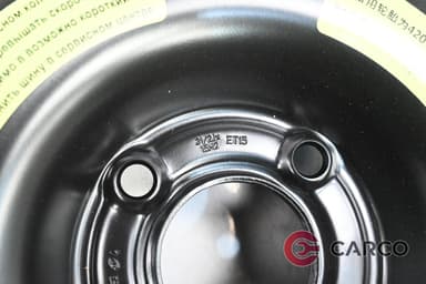 Резервна гума патерица 15 цола CONTINENTAL 125/80 R15 DOT 3819 3.5JX15H2 ET15 4X108 Ц.О. 65.1 1 Брой за Peugeot 208 II 1.2 GT-LINE (2019)