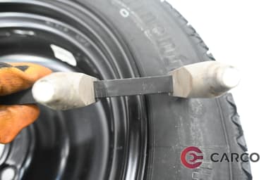 Резервна гума патерица 15 цола CONTINENTAL 125/80 R15 DOT 3819 3.5JX15H2 ET15 4X108 Ц.О. 65.1 1 Брой за Peugeot 208 II 1.2 GT-LINE (2019)