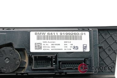 Управление климатроник 6411 9199260-01 за BMW 3 седан (E90) Facelift 325 i (2005 - 2011)