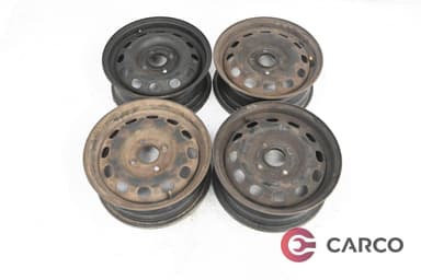 Стоманени джанти 14 цола 14XJ5.5 4X108 Ц.О 63.4 4 Броя за FORD FOCUS седан (DFW) 1.6 16V (1999 - 2007)