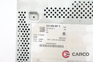 Радио 5E0035867E за SKODA OCTAVIA (5E3) 1.6 TDI (2012 - 2019)
