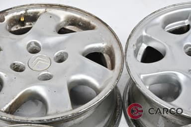 Алуминиеви джанти 15 цола 6Jx15 ET 16 4x108 Ц.О 65.1 4 броя за CITROEN C5 I (DC_) 1.8 16V (DC6FZB, DC6FZE) (2001 - 2004)