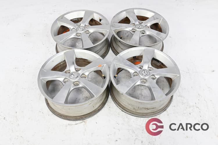 Алуминиеви джанти 16 цола 16x6.5 JCH ET 52.5 5x114.3 Ц.О 66.1 4 броя за MAZDA 3 (BK) 1.6 (2003 - 2009)