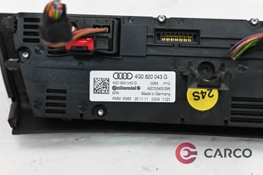 Управление климатроник 4G0 820 043 за AUDI A6 (4G2, C7, 4GC) 2.0 TDI (2010)