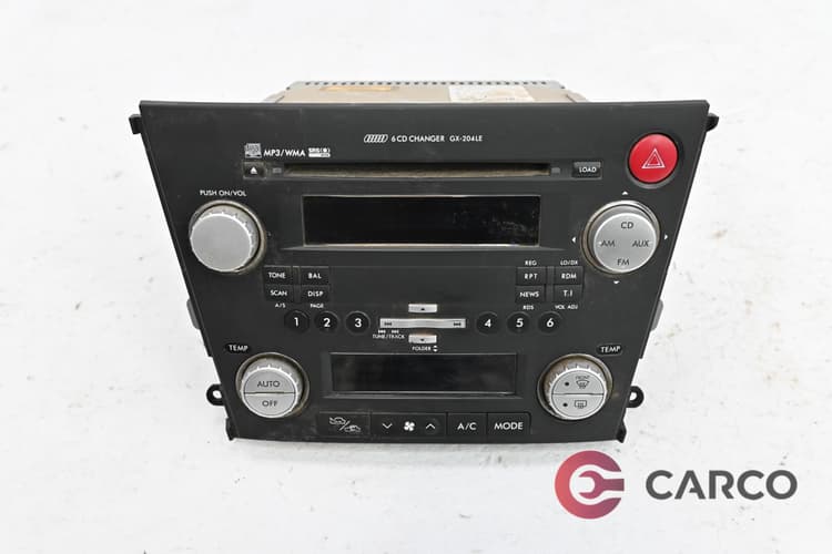 Радио CD 86201AG460 за SUBARU OUTBACK Facelift комби (BL, BP) 2.0 D AWD (2003 - 2009)