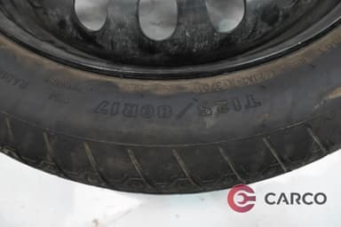 Резервна гума патерица 17 цола Goodyear 125/80 R17 DOT 3701 4.00Bx17H2 ET35 5x112 Ц.О.57.1 1 Брой за AUDI A4 (8E2, B6) 2.0 (2000 - 2004)