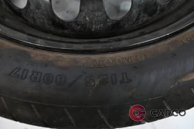 Резервна гума патерица 17 цола Goodyear 125/80 R17 DOT 3701 4.00Bx17H2 ET35 5x112 Ц.О.57.1 1 Брой за AUDI A4 (8E2, B6) 2.0 (2000 - 2004)