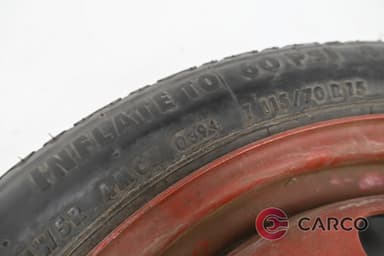 Резервна гума патерица 15 цола Continental 115/70 R15 DOT 039 4.00Bx15H 4x98 Ц.О.60.1 за FIAT IDEA (350_) 1.3 JTD (2003)