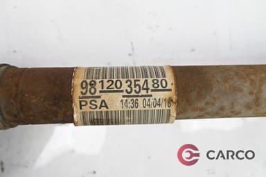 Полуоска предна дясна 9812035480 за PEUGEOT 301 1.6 BlueHDi 100 (2012)