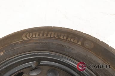 Резервна гума патерица 15 цола Continental 195/65 R15 DOT 4214 6.5J15H2H ET 43 5x114.3 Ц.О. 66.1 1 Брой за RENAULT MEGANE III хетчбек (BZ0_) 1.5 dCi (BZ0C) (2008)