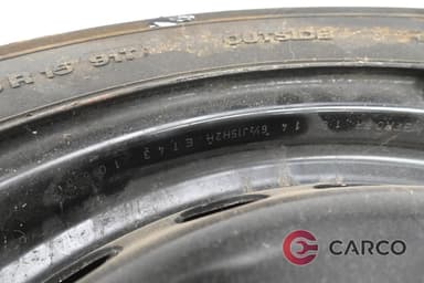 Резервна гума патерица 15 цола Continental 195/65 R15 DOT 4214 6.5J15H2H ET 43 5x114.3 Ц.О. 66.1 1 Брой за RENAULT MEGANE III хетчбек (BZ0_) 1.5 dCi (BZ0C) (2008)