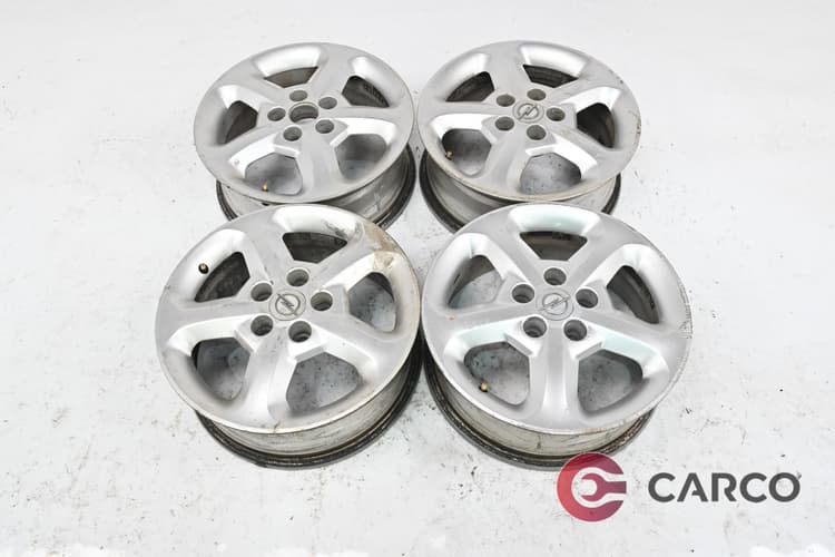 Алуминиеви джанти 16 цола 6.5JX16 ET37 5X108 Ц.О.65.1 4 Броя за OPEL ZAFIRA B (A05) 1.9 CDTI (2005)