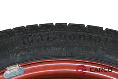 Резервна гума 17 цола с джанта Continental 185/60R17 1 брой за RENAULT VEL SATIS (BJ0_) 2.2 dCi (2002)