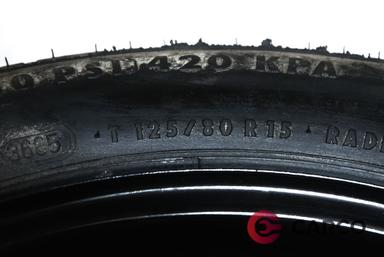 Резервна гума 15 цола с джанта Continental 125/80R15 1 брой за ALFA ROMEO 156 (932) 1.8 16V T.SPARK (932A31__) (1997 - 2005)