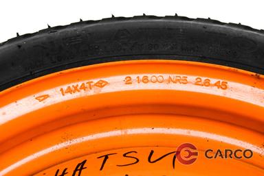 Резервна гума с джанта 14 цола Bridgestone 115/70R14 14x4T DOT0101 1брой за DAIHATSU GRAN MOVE (G3) 1.6 16V (G301) (1996)