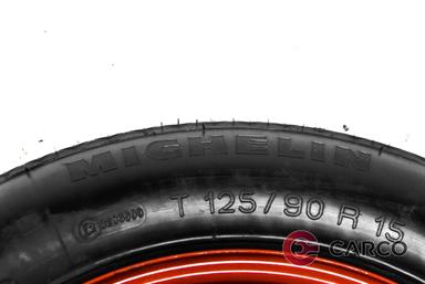 Резервна гума патерица 125/90R15 1 брой за LANCIA LYBRA SW (839BX) 1.9 JTD (839BXD1A) (1999 - 2005)