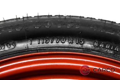 Резервна гума 15 цола с джанта 115/70R15 1 брой за ALFA ROMEO 145 (930) 1.9 D (1994 - 2001)