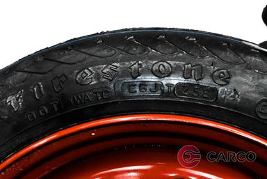 Резервна гума патерица 14 цола Firestone T105/70R14 DOT 258 4Bx14H ET43 Ц.О. 58.1 4x98 за FIAT BRAVO I (182) 1.2 16V 80 (1995 - 2001)