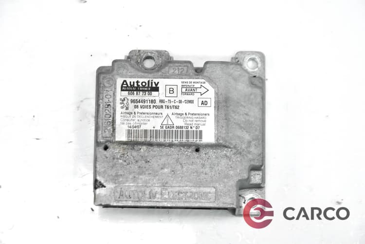 AIRBAG сензор 9654491180 за PEUGEOT 307 (3A/C) Facelift 1.6 HDi (2000)