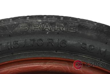 Резервна гума патерица 16 цола Nokian 115/70R16 DOT 048 4Bx16H2 за SAAB 9-5 седан (YS3E) 2.0 t (1997 - 2009)