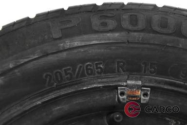 Резервна гума с джанта 15 цола Pirelli 205/65R15 DOT 377 6.5Jx15H2 за BMW 5 седан (E39) 520 i (1995 - 2003)