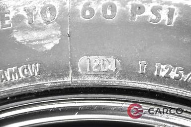 Резервна гума патерица 15 цола Continental 125/80R15 DOT 1204 4Bx15H за ALFA ROMEO GT (937) 1.9 JTD (2003 - 2010)