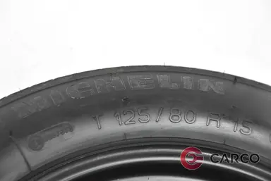 Резервна гума патерица 15 цола Michelin T 125/80 R15 DOT:0802 4.00Bx15H за ALFA ROMEO GT (937) 1.9 JTD (2003 - 2010)