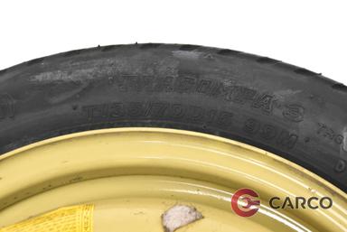 Резервна гума патерица 15 цола Bridgestone T135/70D15 DOT 0405 15x4T за HONDA CIVIC VII Hatchback (EU, EP, EV) 1.6 i (1999 - 2006)