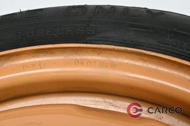 Резервна гума патерица Dunlop 15 цола T125/70D15 DOT:077 15x4T за HONDA PRELUDE Mk V (BB5-BB9) 2.0 16V (BB9) (1996 - 2001)
