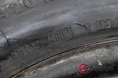 Резервна гума 16 цола Continental 115/90R16 DOT 4800 3Bx16H2 за NISSAN QASHQAI / QASHQAI +2 (J10, JJ10) 1.5 dCi (2007)